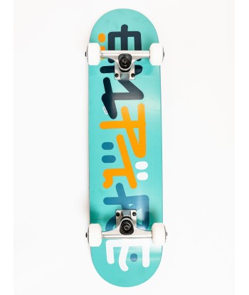 Letters Turquoise 7.625 Complete Skateboard pas cheres