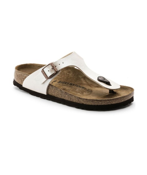 Gizeh Graceful Birko-Flor Pearl White Sandals 2023