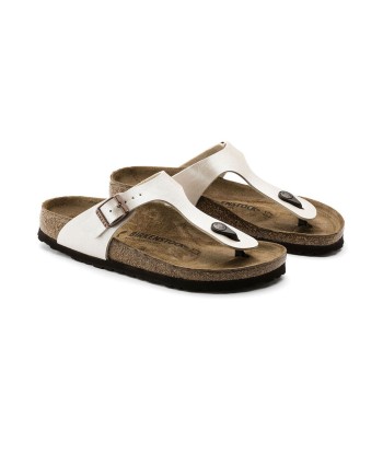 Gizeh Graceful Birko-Flor Pearl White Sandals 2023