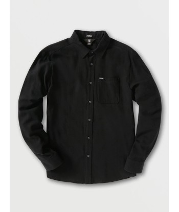 Caden Solid Long Sleeve Buttondown Shirt la colonne vertébrale