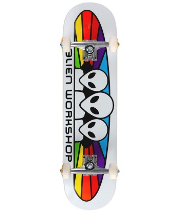 Spectrum White 7.75 & 8.0 Complete Skateboard offre 