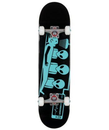 Abduction Black/Teal 7.5 Complete Skateboard soldes