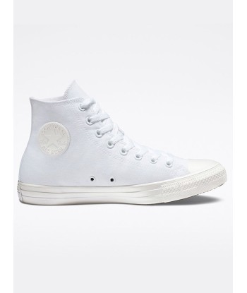 Chuck Taylor All Star Canvas Hi White Monochrome Shoes À commander