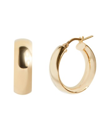 Chunky Hoops Earrings In Gold Pour