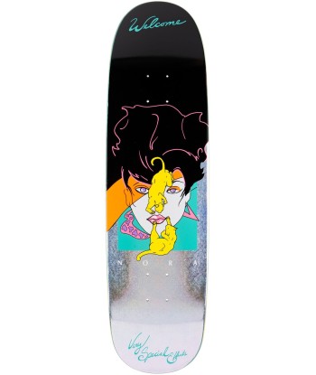 Nora Vasconcellos Special Effects On Sphynx Black/Glitter Foil 8.8 Old School Skateboard Deck la chaussure