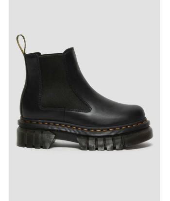 Audrick Nappa Lux Leather Platform Black Chelsea Boots en linge